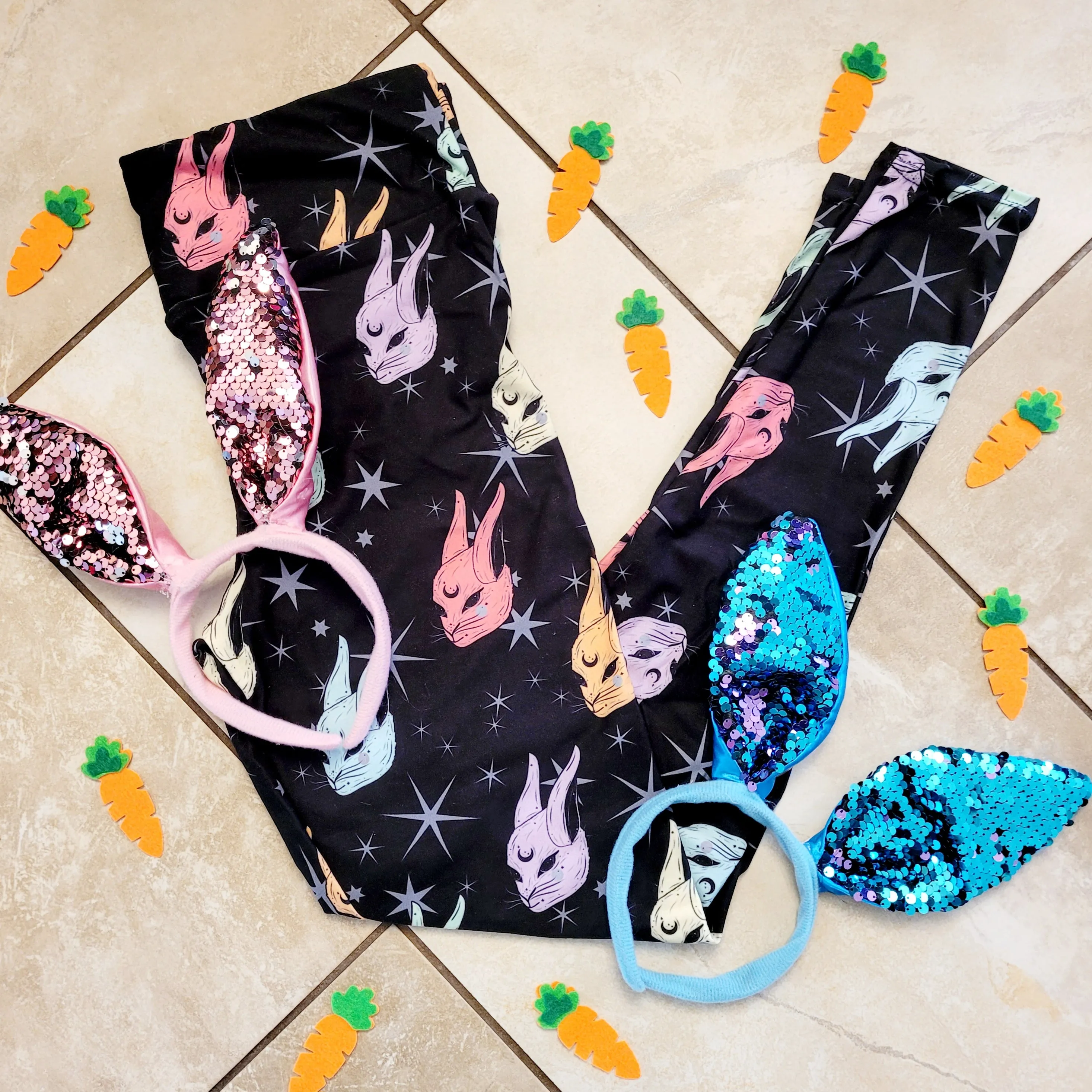 Magical Rabbits (Exclusive) - High-quality Handcrafted Vibrant Leggings