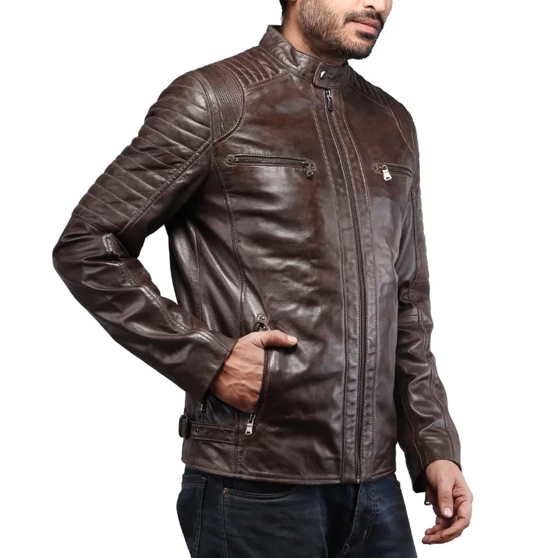 Men's Brown Leather Jacket