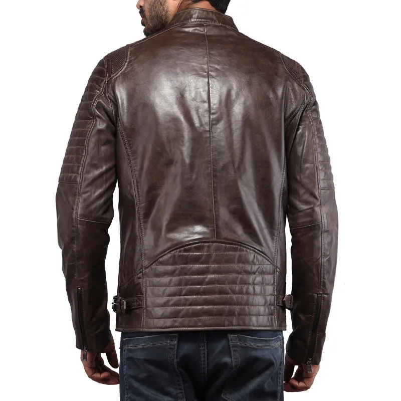 Men's Brown Leather Jacket