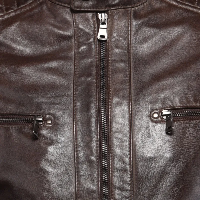 Men's Brown Leather Jacket