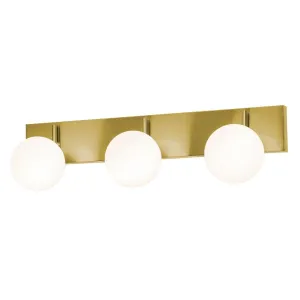 Metropolitan 30 in. 3 Lights LED Vanity Light Satin Brass Finish