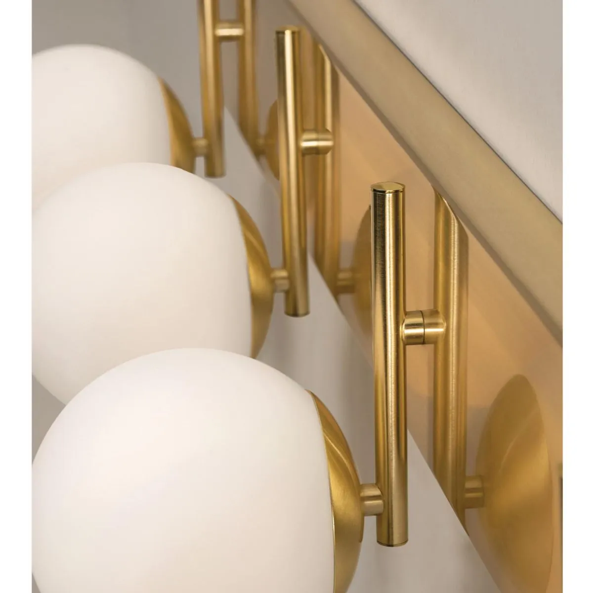 Metropolitan 30 in. 3 Lights LED Vanity Light Satin Brass Finish