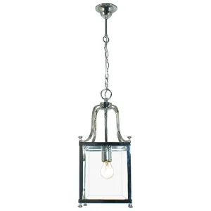 Michigan Chrome Small 1 Light Lantern Pendant