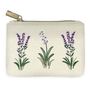 Mini Delicate Floral Cream Pouch