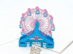 Modern Ferris Wheel Pop-Up Card