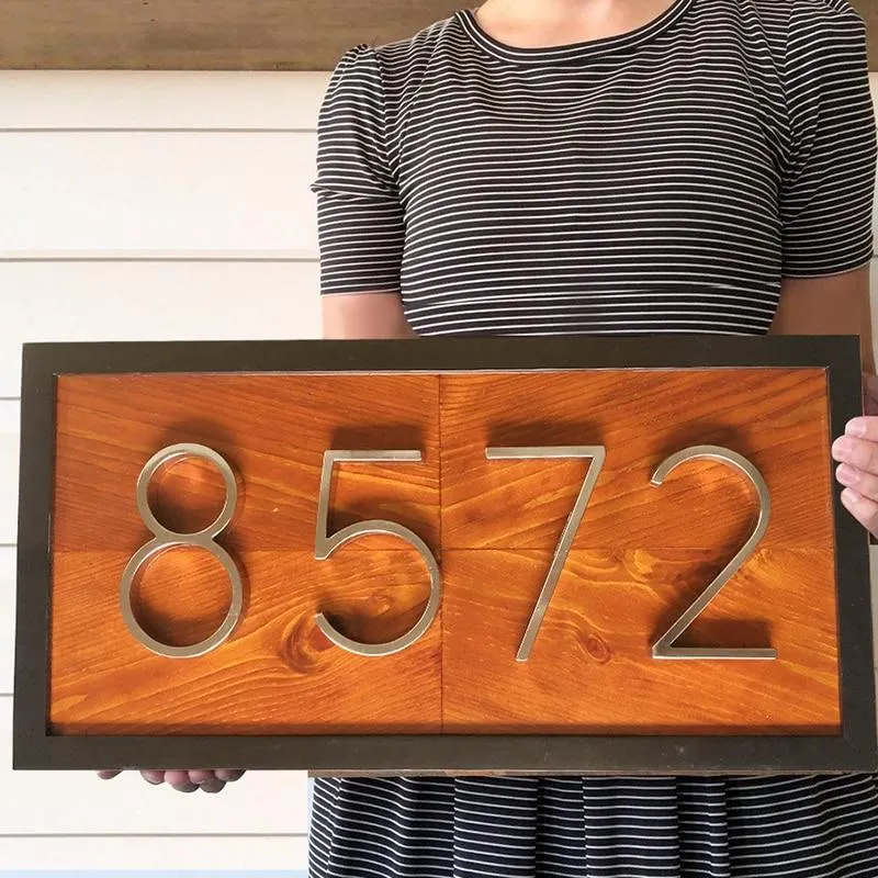 Modern House Number Base Board