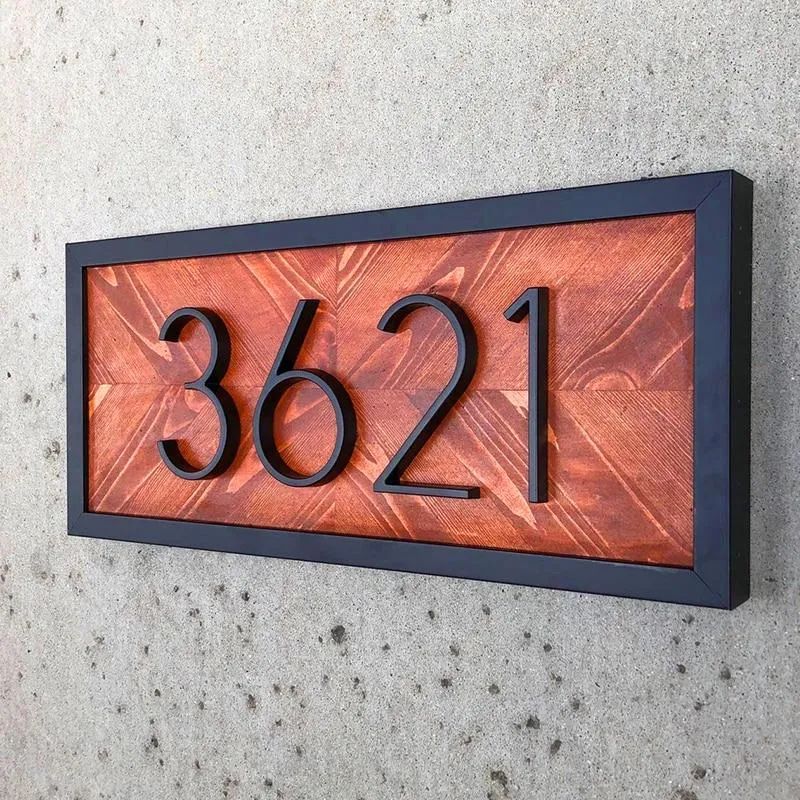 Modern House Number Base Board