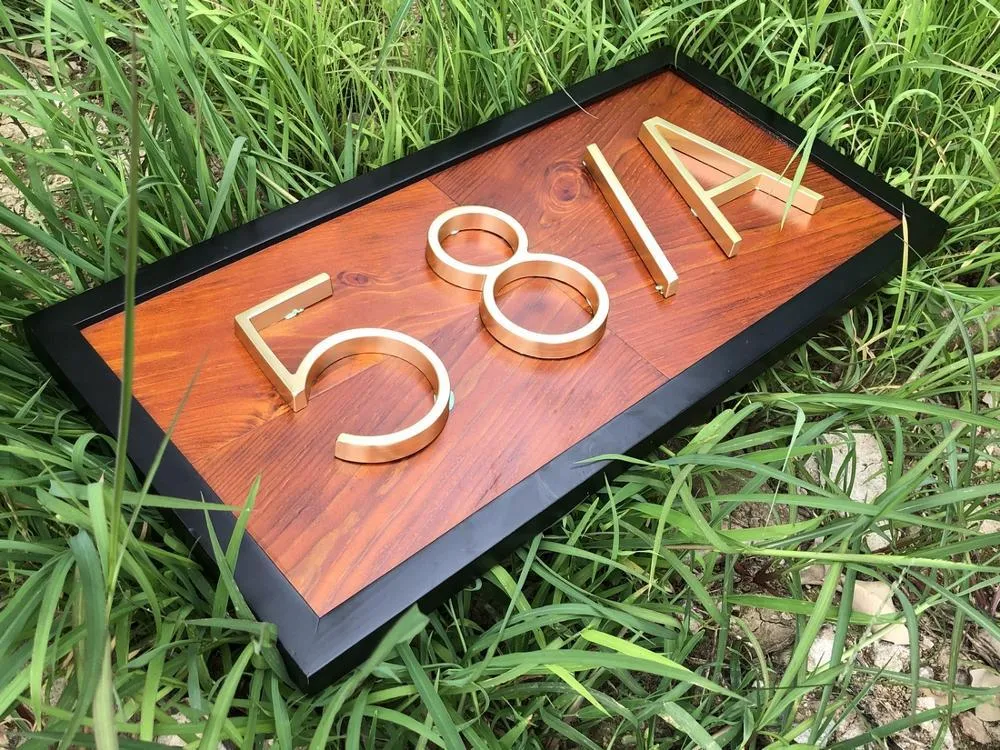 Modern House Number Base Board