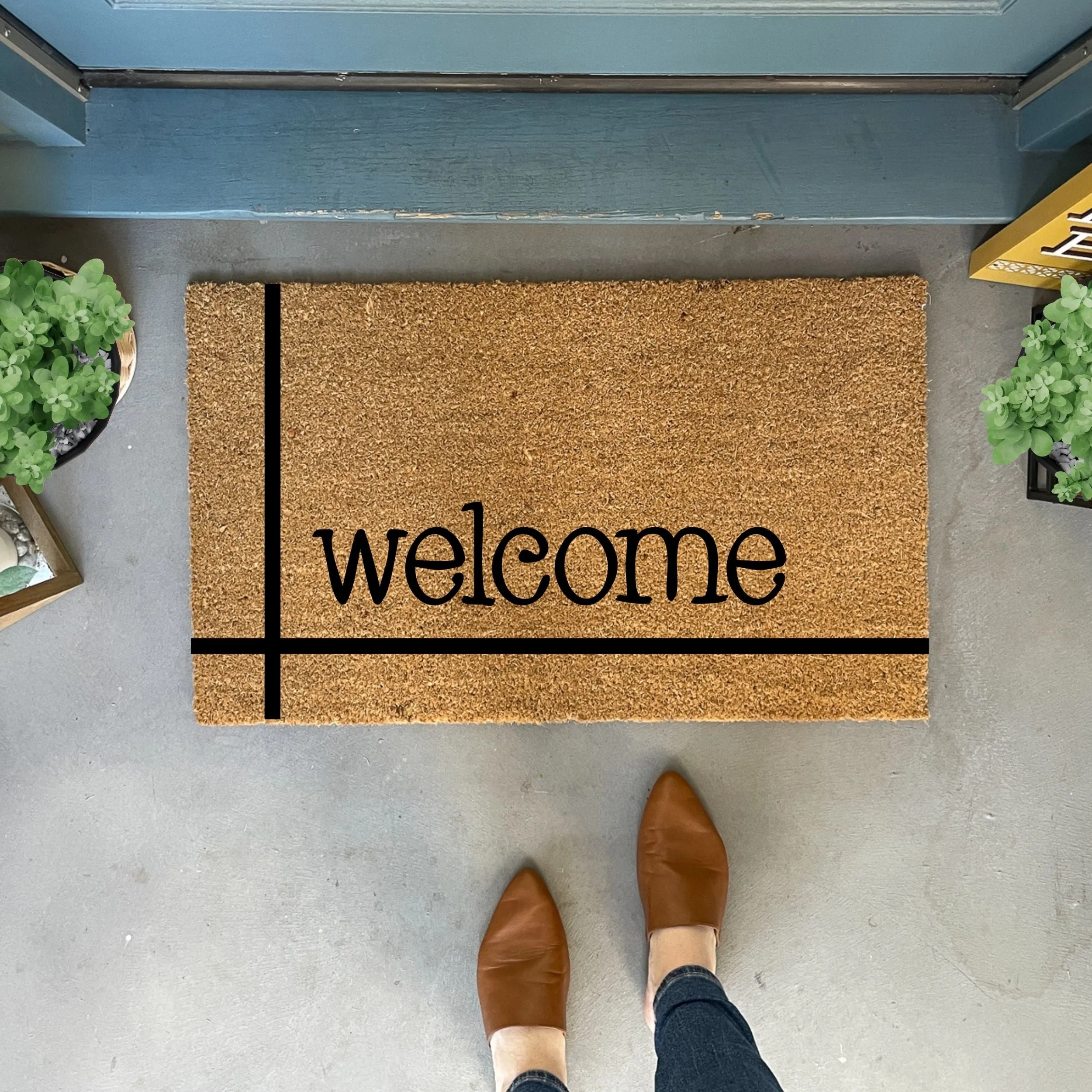 Modern Welcome Doormat