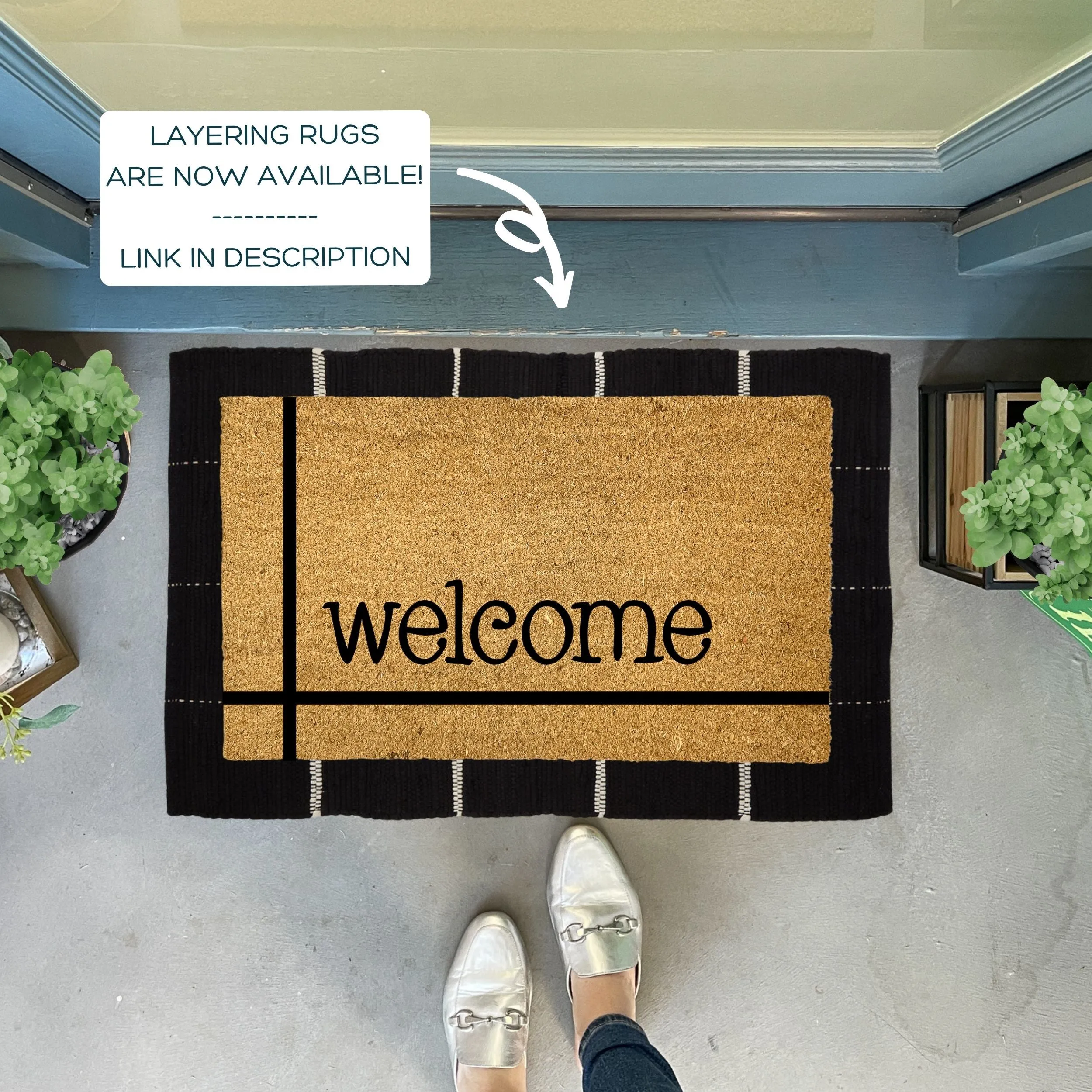 Modern Welcome Doormat