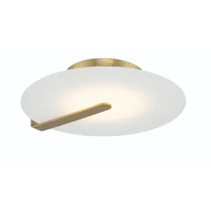 Nuvola 17 in. LED Flush Mount Light gold Finish