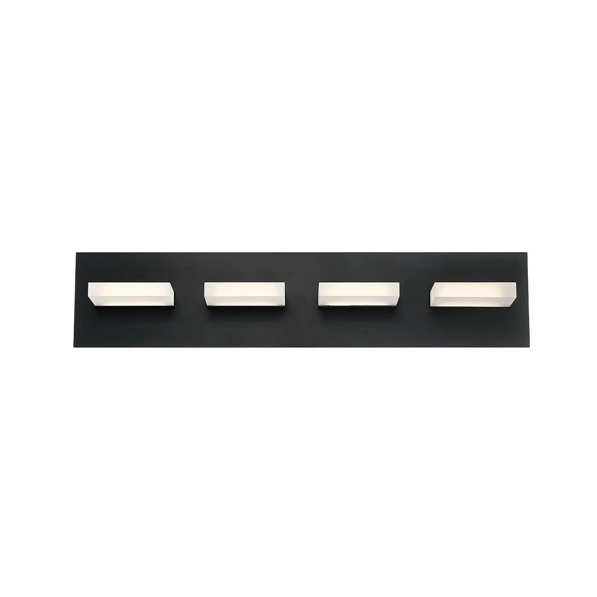 Olson 24 in. 4 Lights LED Wall Light Black finish