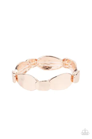 PAPARAZZI Absolutely Applique - Rose Gold BRACELET