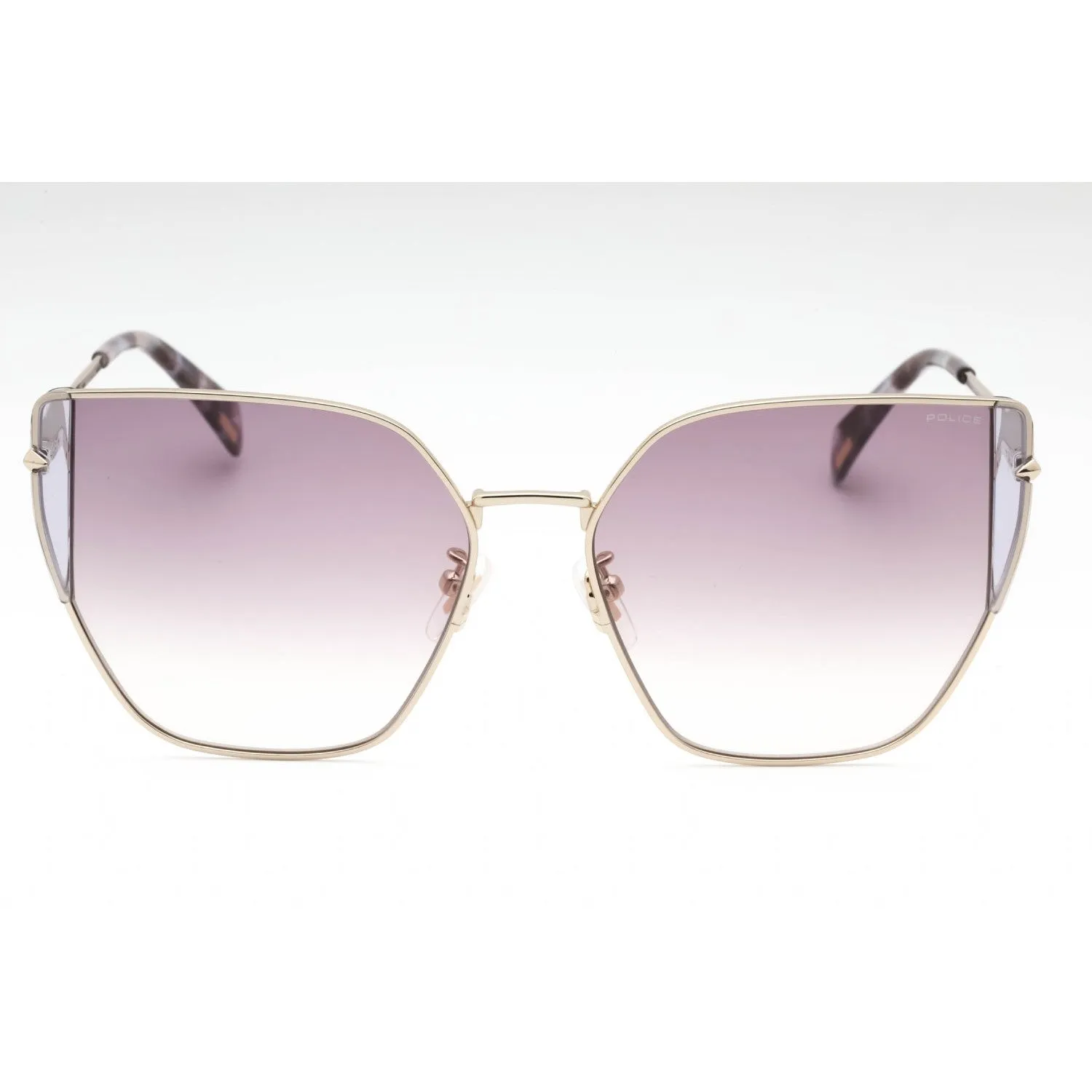 Police SPLL38 Sunglasses Shiny Light Gold / Gradient Violet