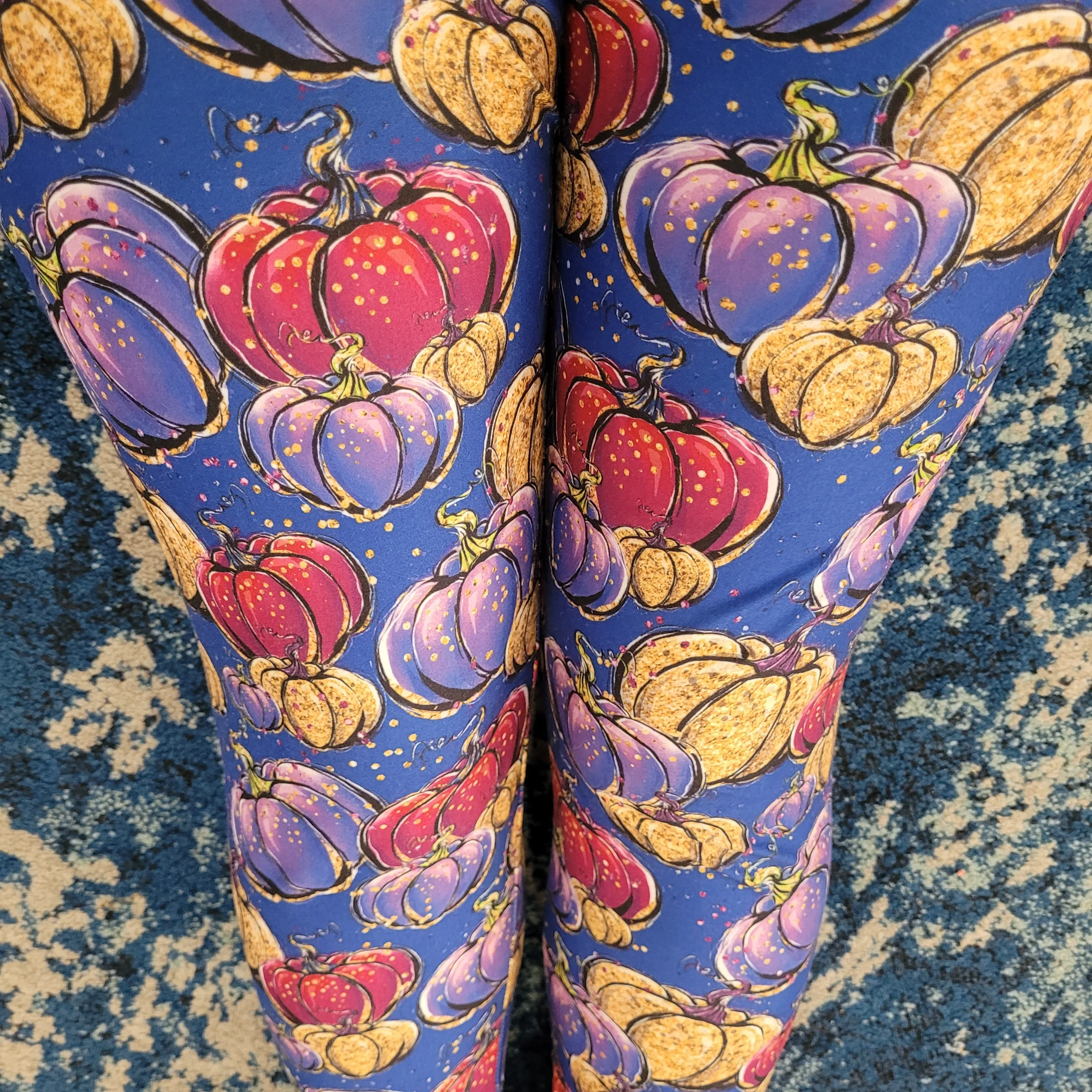 Pumpkin Gems - High-quality Handcrafted Vibrant Leggings