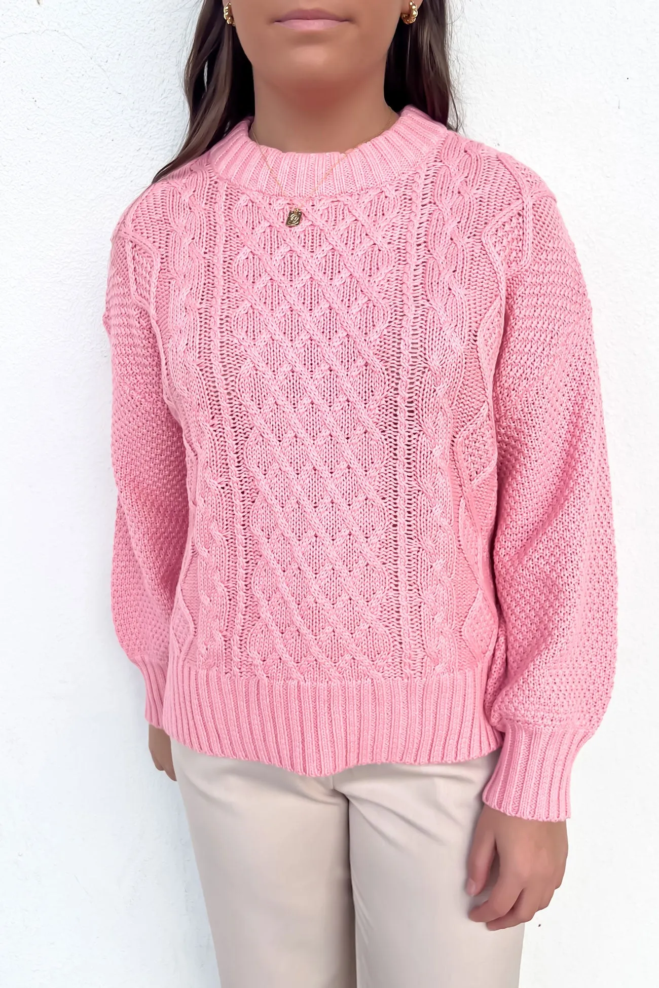 Rue Knit Sweater Pink