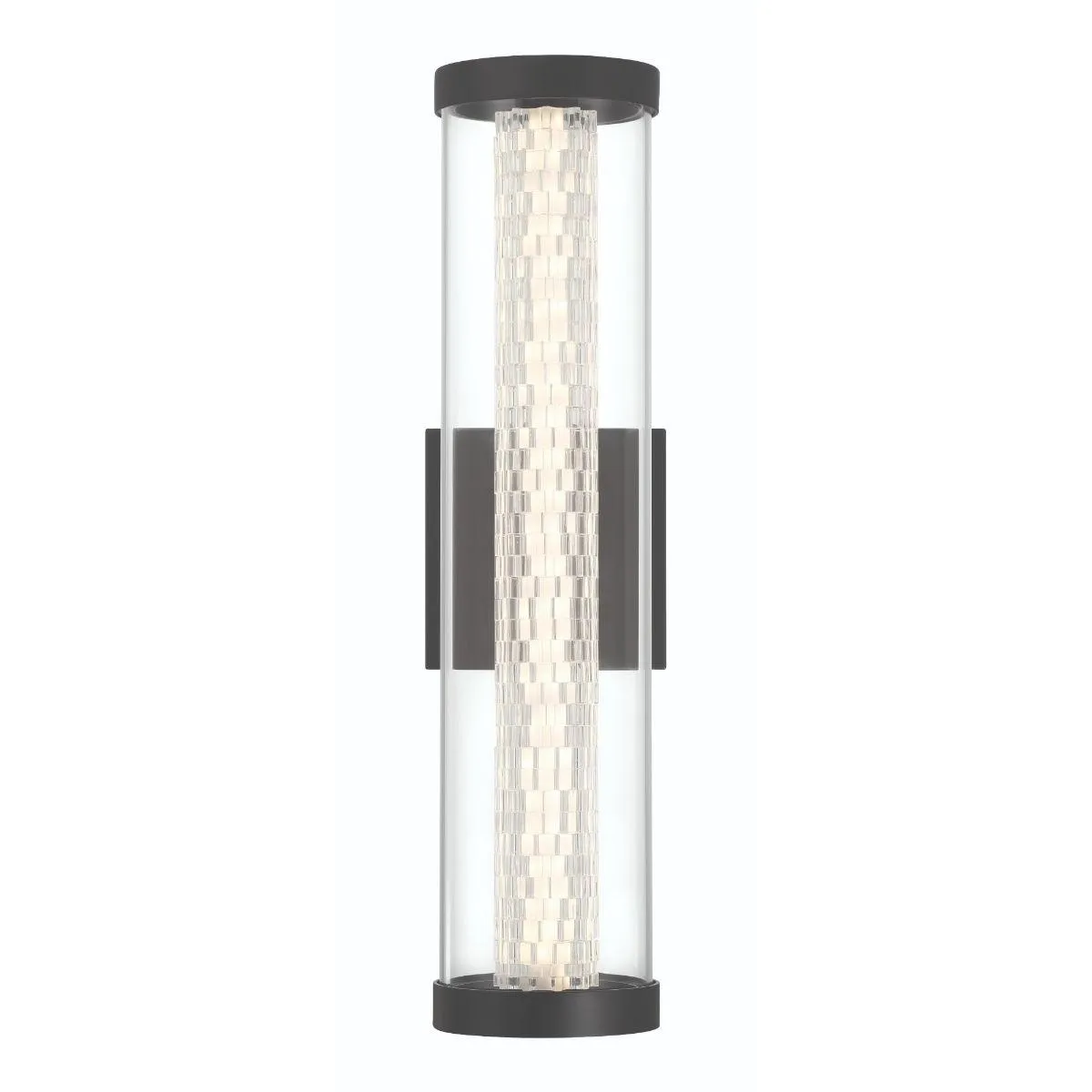 Savron 18 in. LED Outdoor Wall Light black Finish