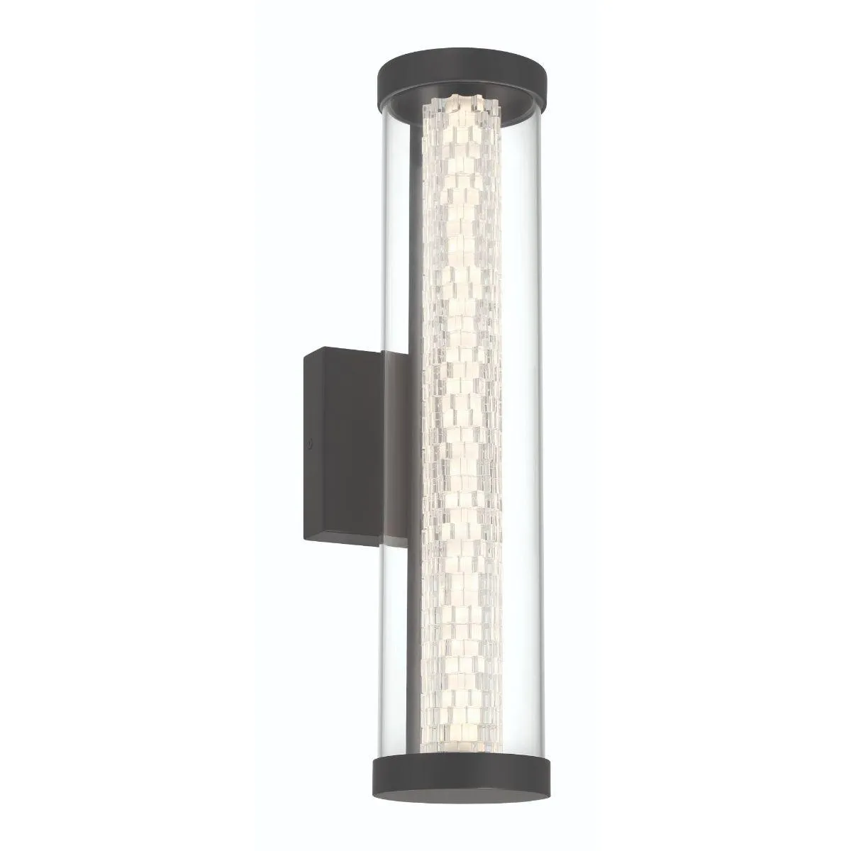 Savron 18 in. LED Outdoor Wall Light black Finish