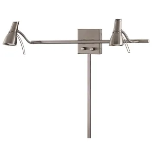 Second Marriage 24 in. LED Armed Sconce Brushed Nickel finish