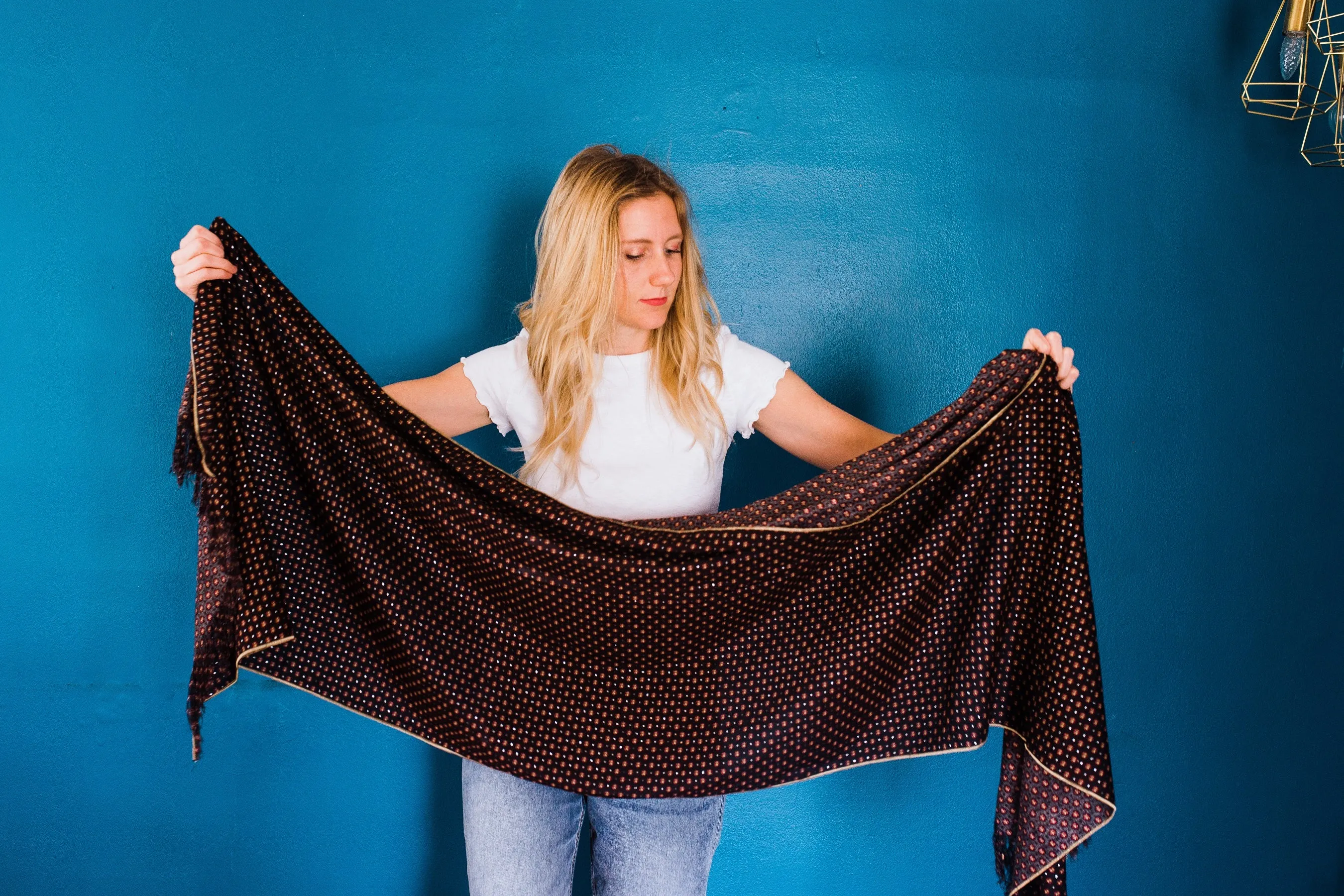 Shiny Maroon Scarf