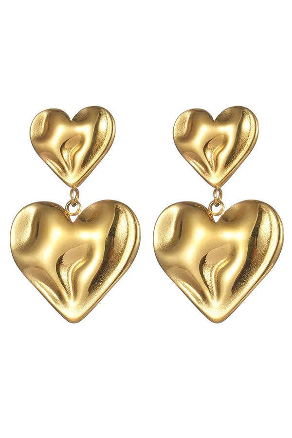 Simple And Elegant Heart Earrings