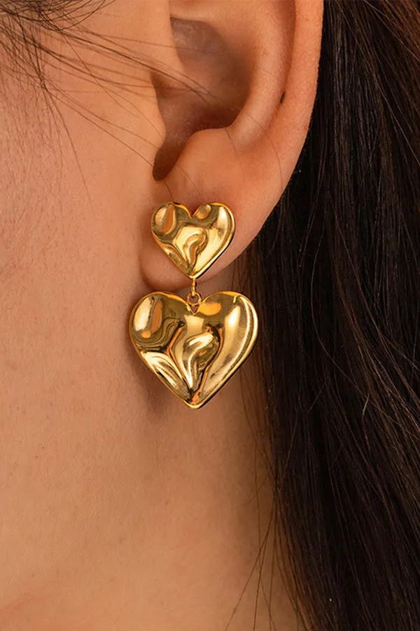 Simple And Elegant Heart Earrings