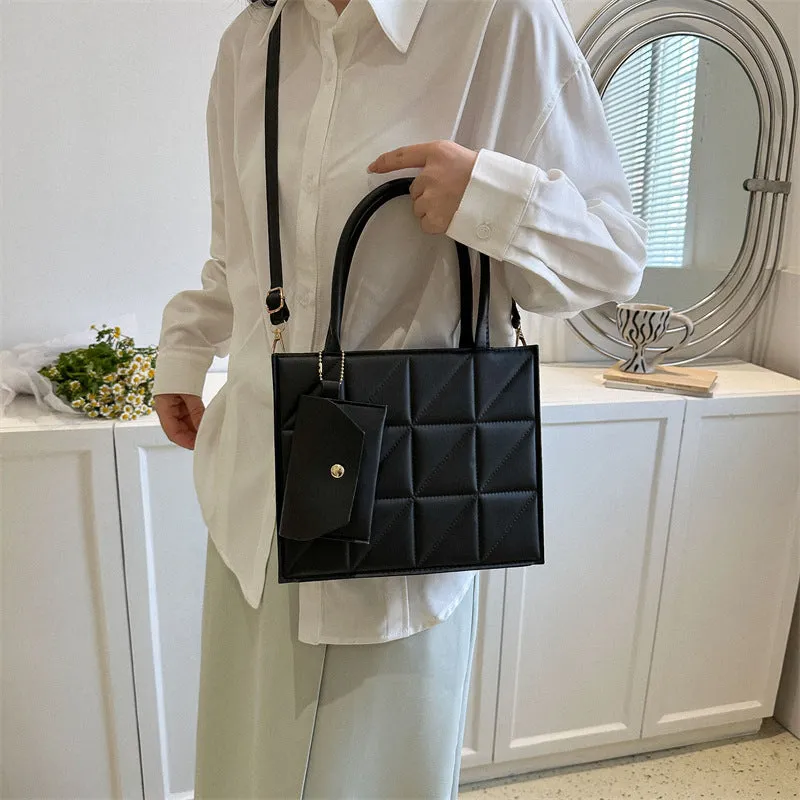 Simple Elegant Portable Shoulder Small Square Bag