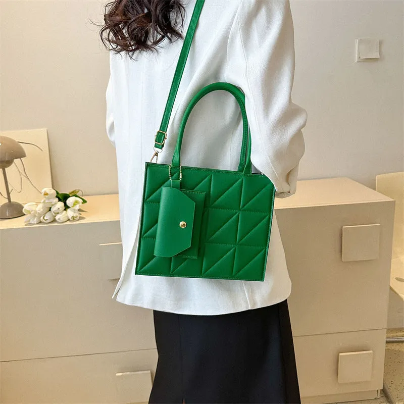 Simple Elegant Portable Shoulder Small Square Bag