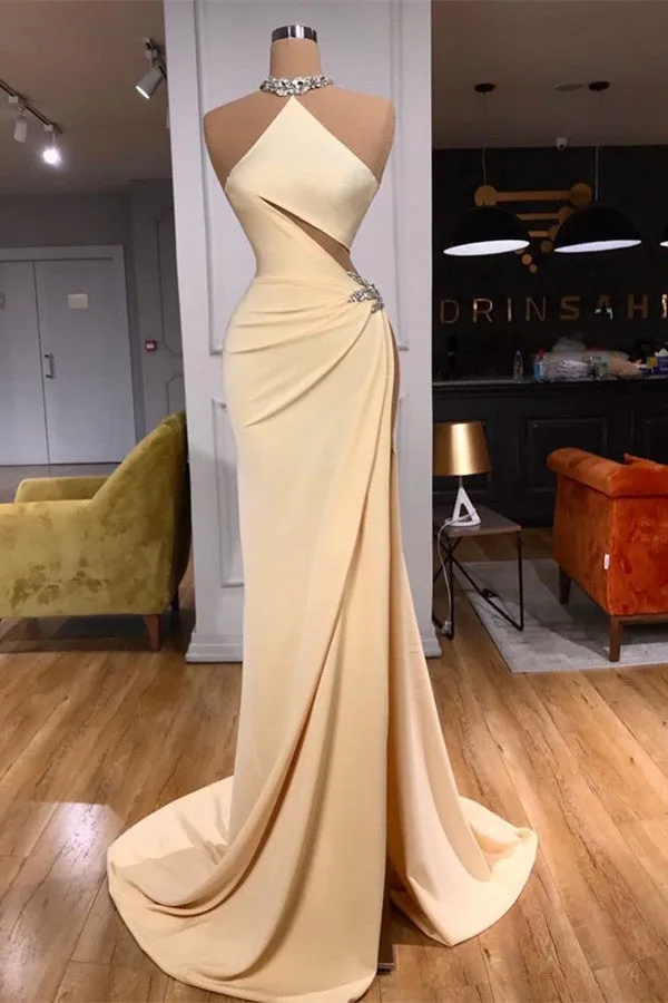 Simple Elegant Sleeveless Long Evening Dress