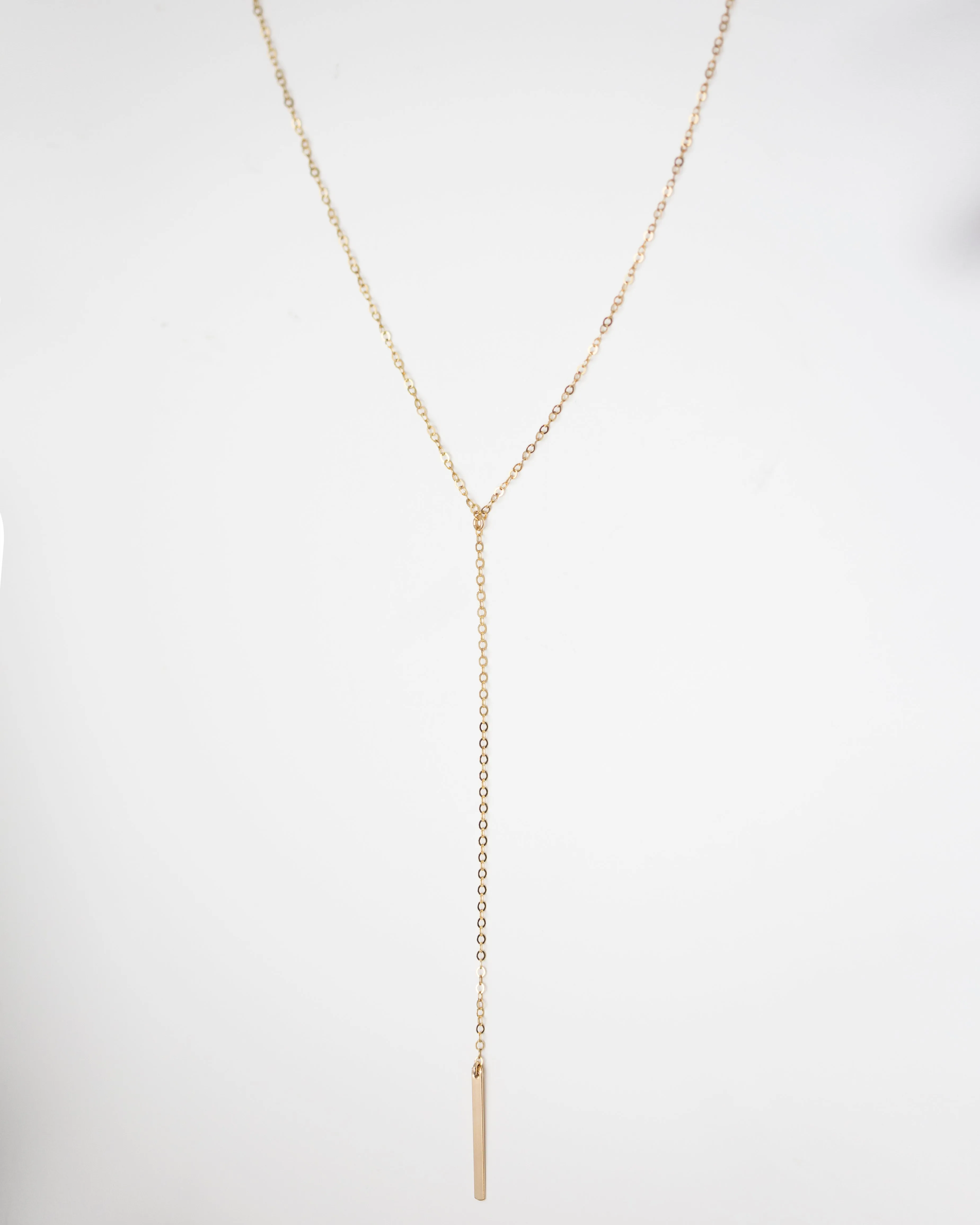 Simple Y Lariat Necklace