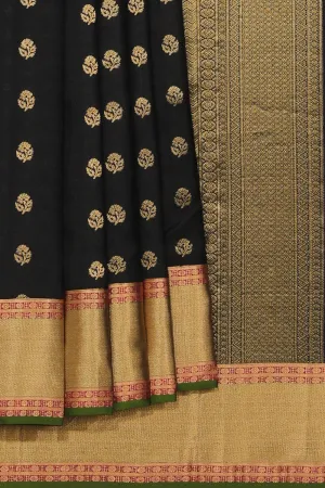 Simple Yet Elegant Silk Black Saree