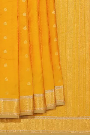 Simple Yet Elegant Silk Yellow Saree