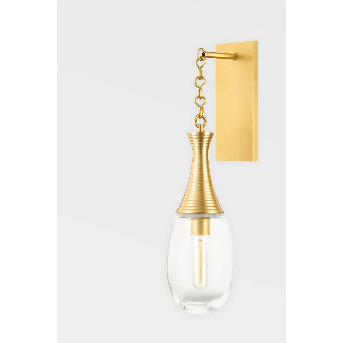 Southold 22 in. Armed Sconce Antique Brass finish