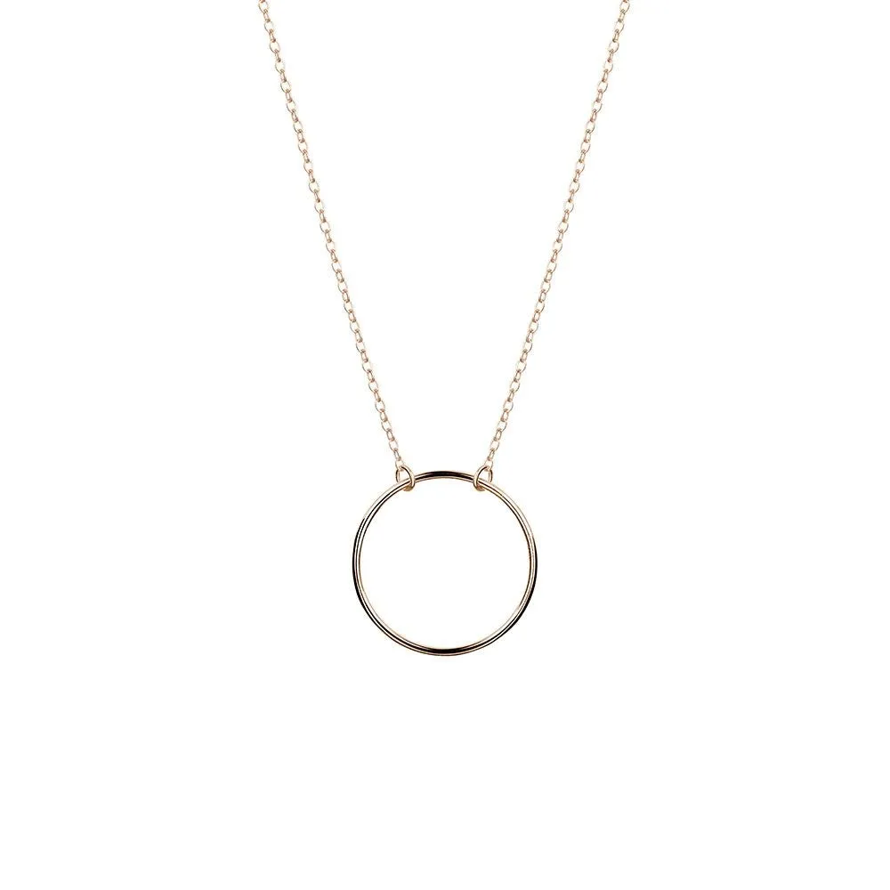 Sterling Silver Necklace - Open Circle