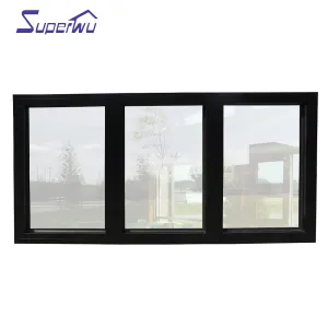 Superwu Canada certificate top quality modern aluminum large glass picture windows