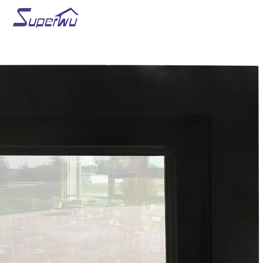 Superwu Canada certificate top quality modern aluminum large glass picture windows