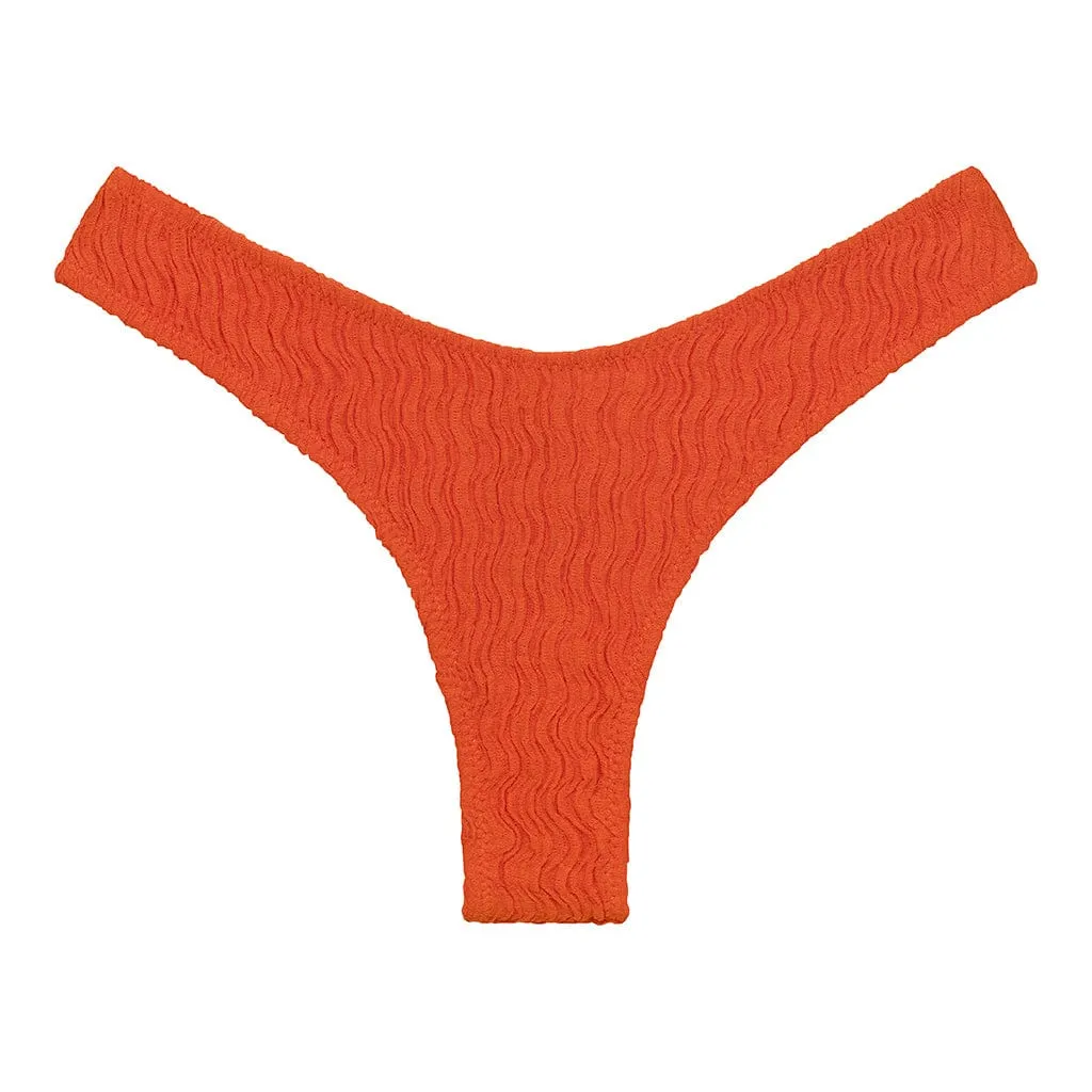 Tangerine Lulu (Zig-Zag Stitch) Bikini Bottom