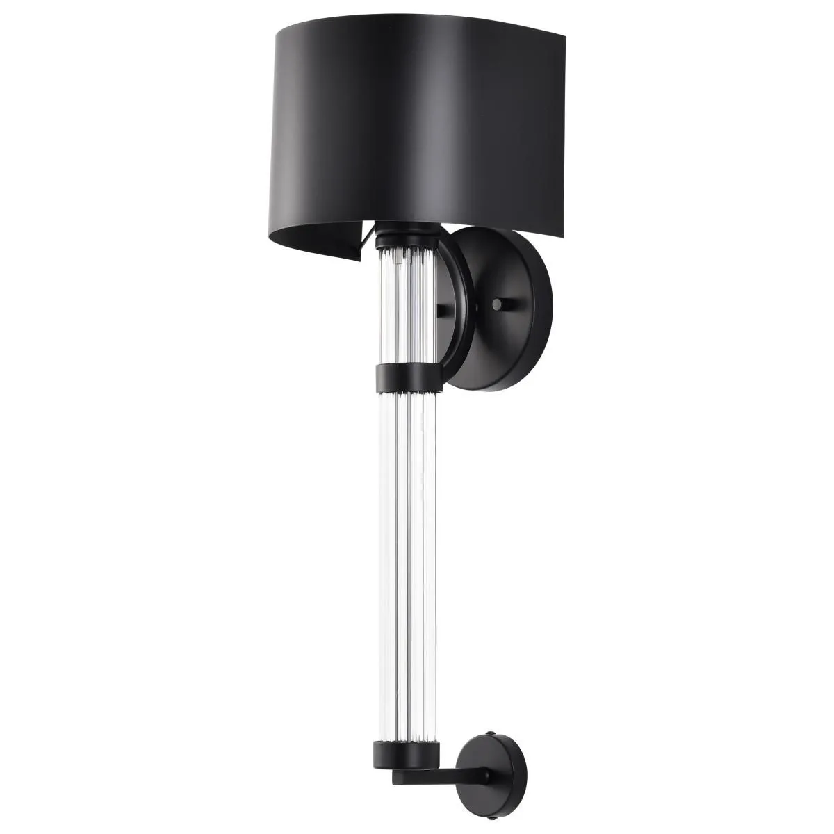 Teagon 23 in. Wall Sconce Matte Black Finish