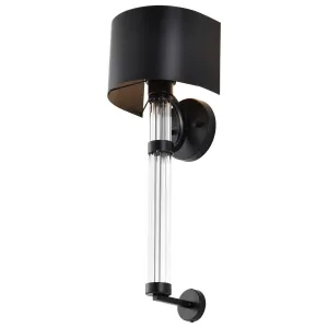 Teagon 23 in. Wall Sconce Matte Black Finish