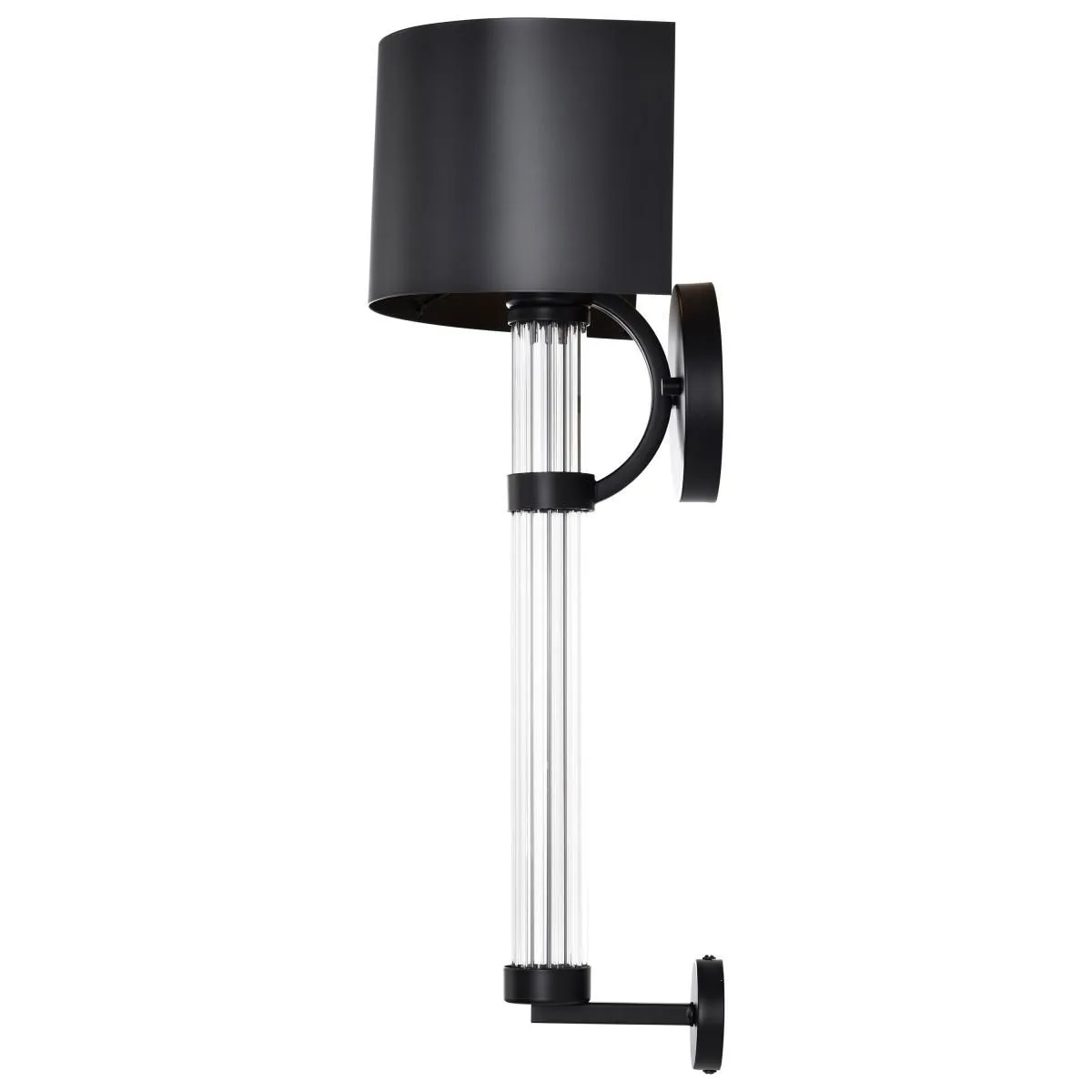 Teagon 23 in. Wall Sconce Matte Black Finish