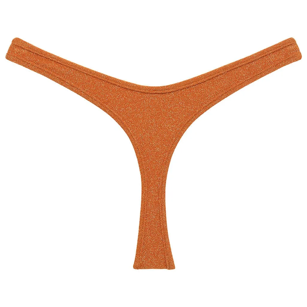 Terra Sparkle Binded Thong Bikini Bottom