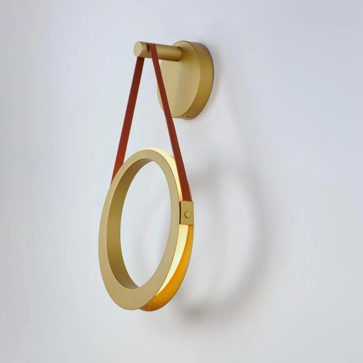 Tether 21 in. LED Armed Sconce Brass Finish