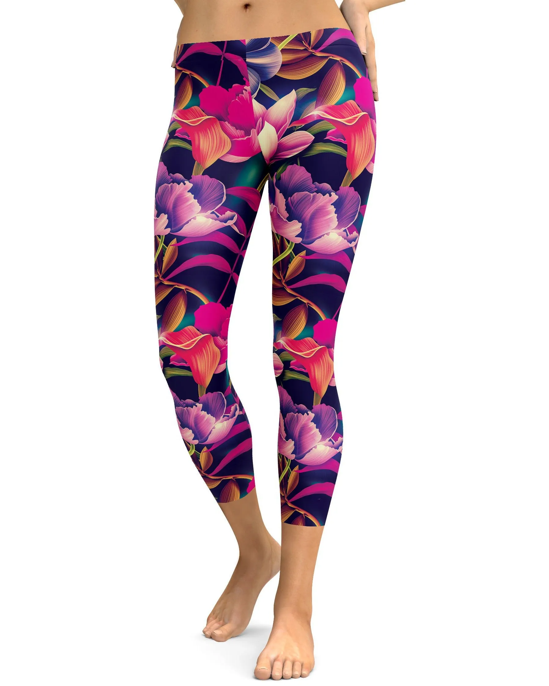 Tropical Floral Capris