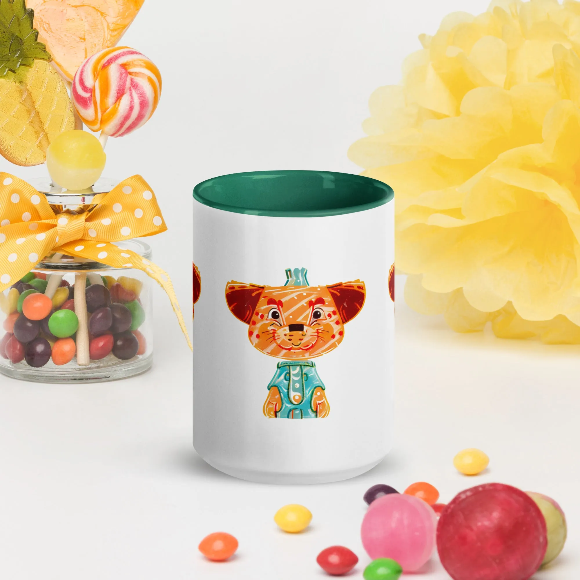 Vibrant Inner Color Tiger Mug - Brighten Your Mornings!