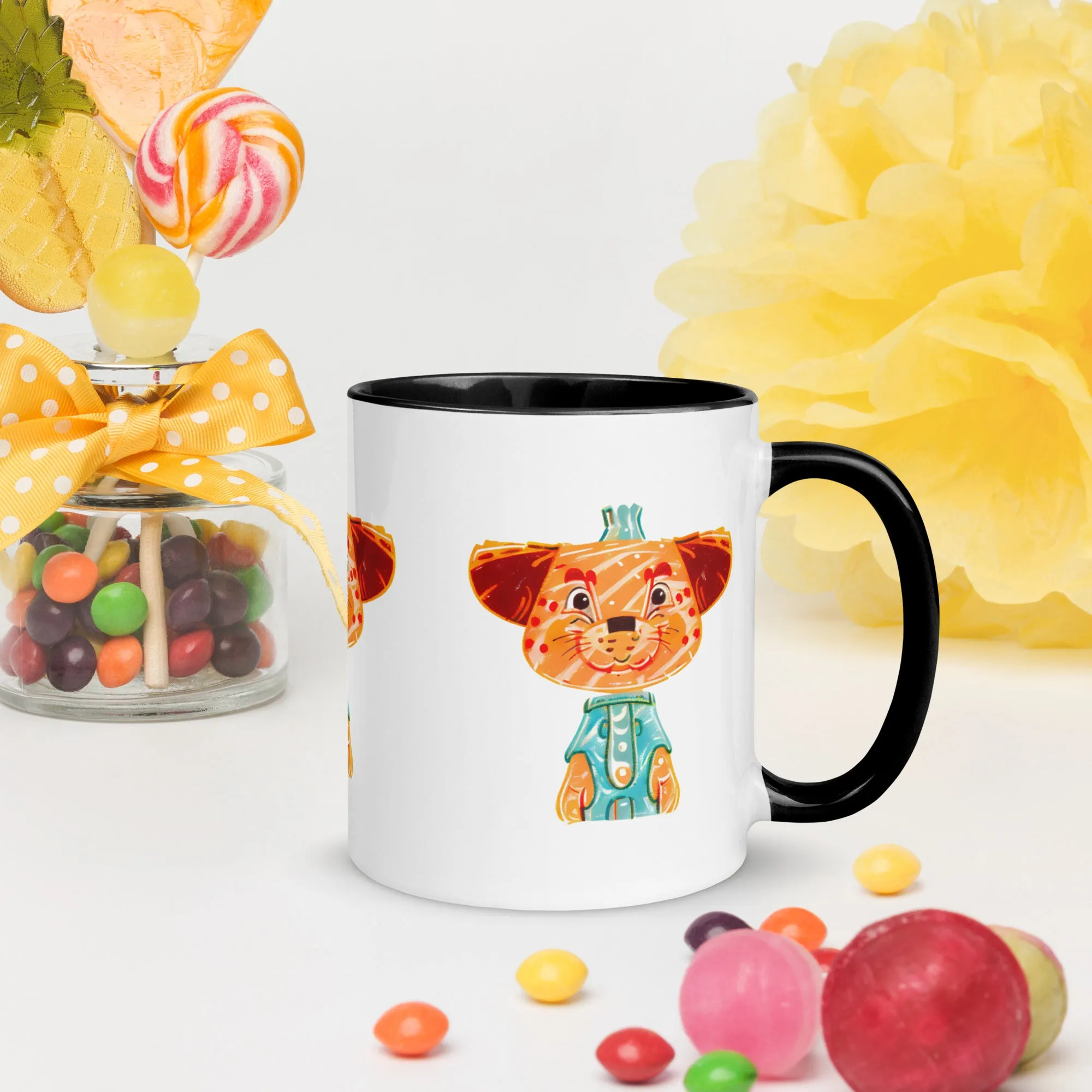 Vibrant Inner Color Tiger Mug - Brighten Your Mornings!