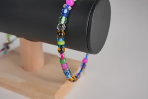 Vibrant Multicolor Glass Bead Bracelet