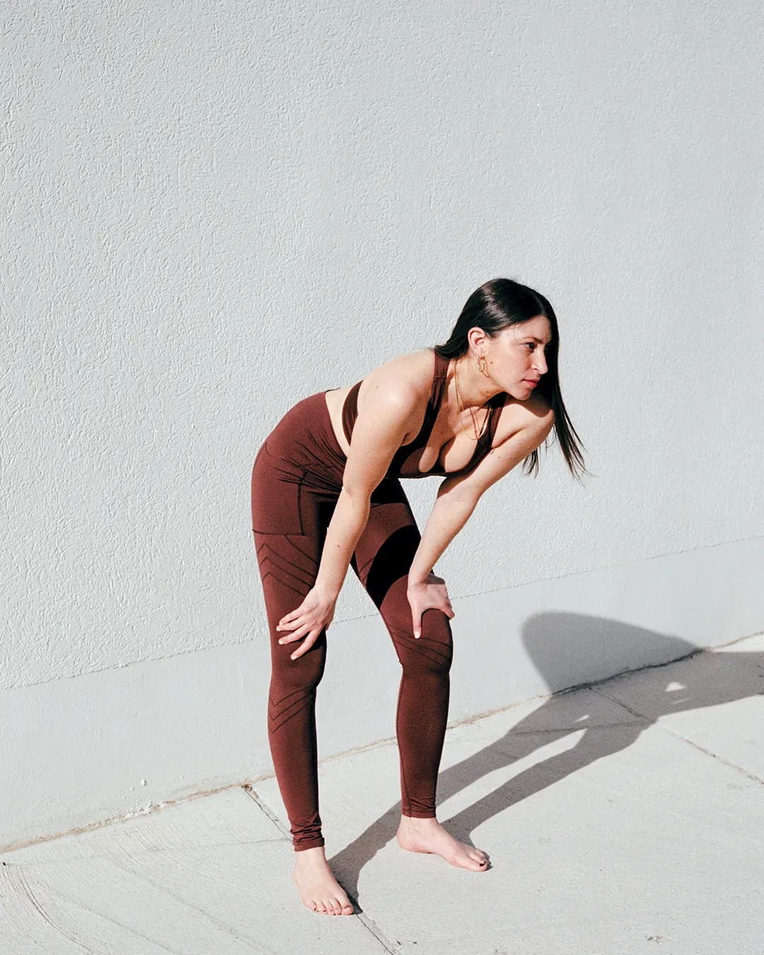 VIBRANT Pocket Leggings | Maroon