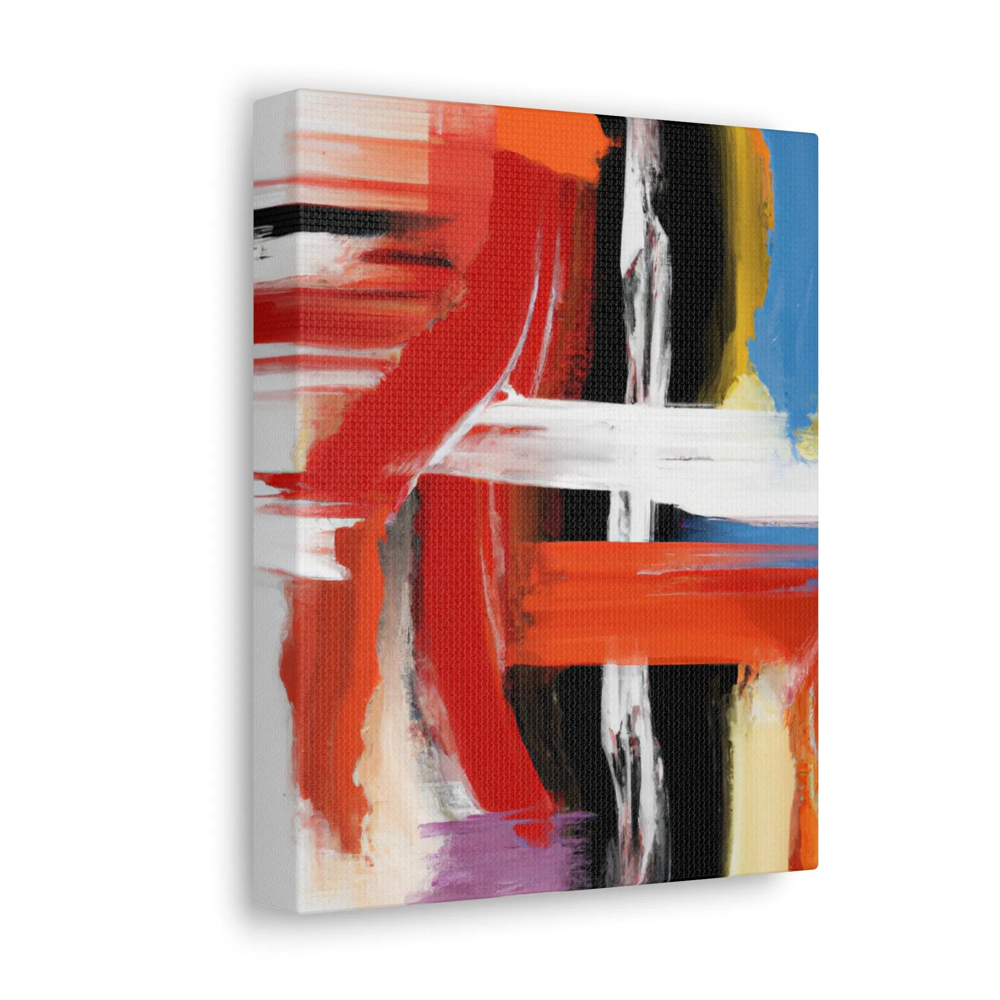 Vibrant Stroke Symphony - Canvas