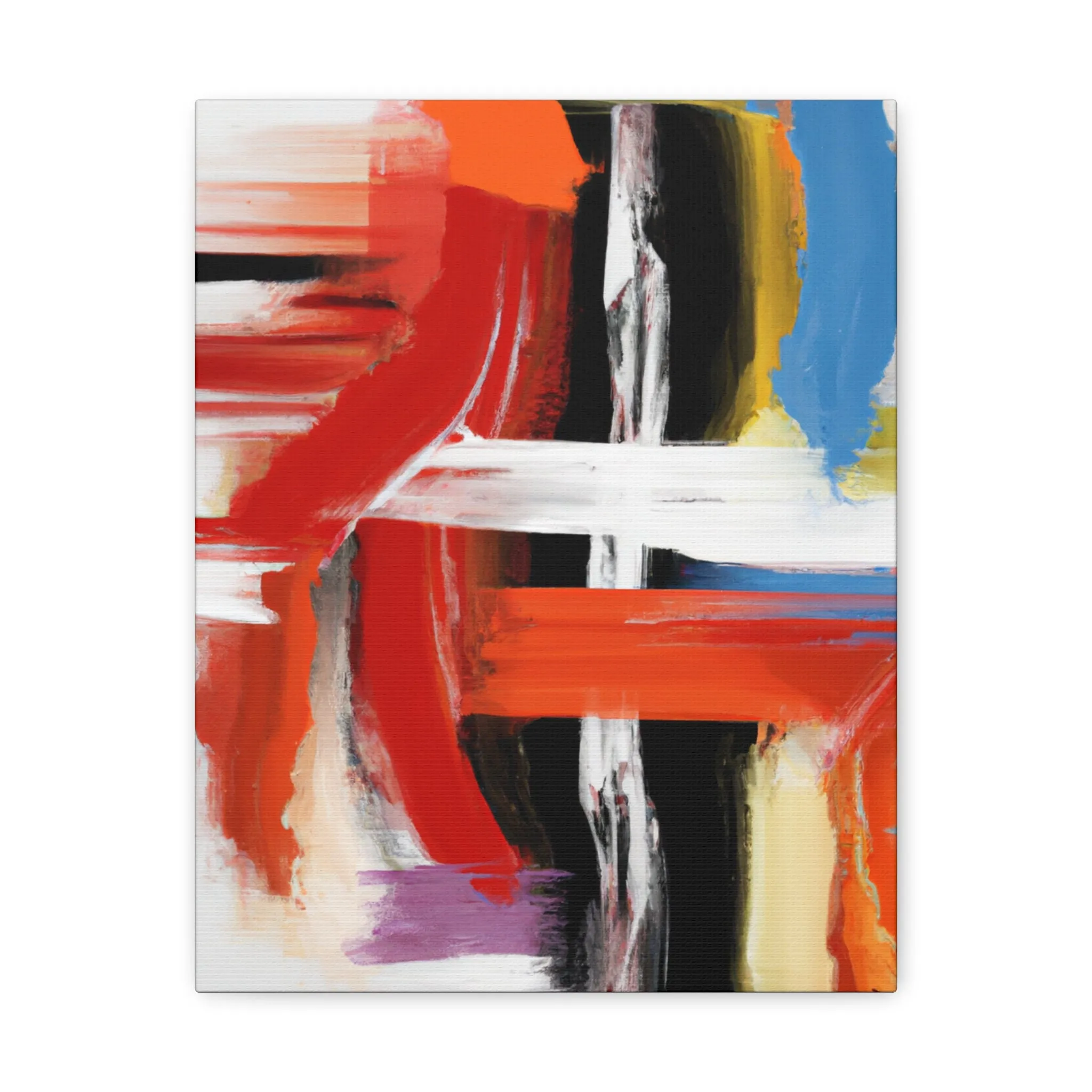 Vibrant Stroke Symphony - Canvas