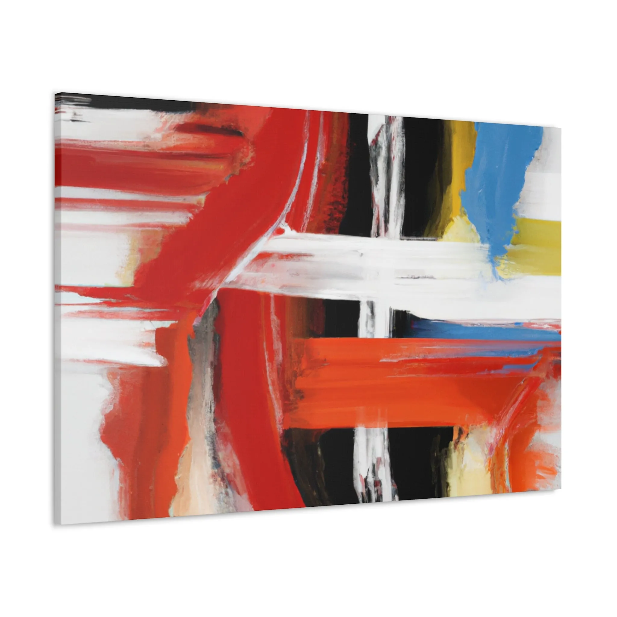 Vibrant Stroke Symphony - Canvas